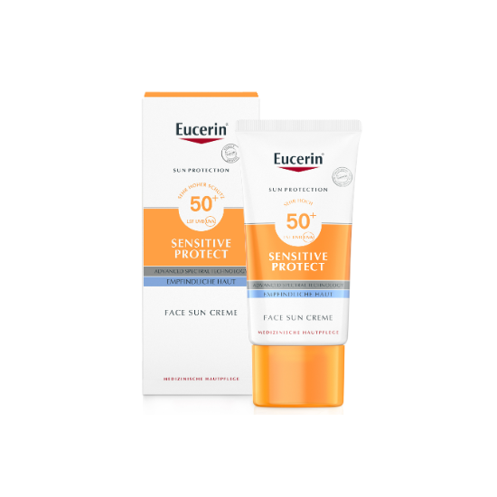 EUCERIN SUN SENSITIVE PROTECT CREME TRES HAUTE PROTECTION VISAGE SPF50+ 50ML
