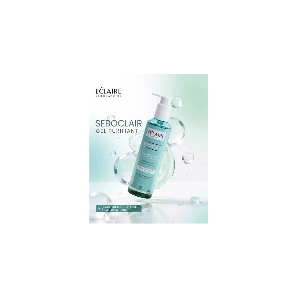ECLAIRE GEL NETTOYANT PURIFIANT PEAUX MIXTES ET GRASSES 250ML