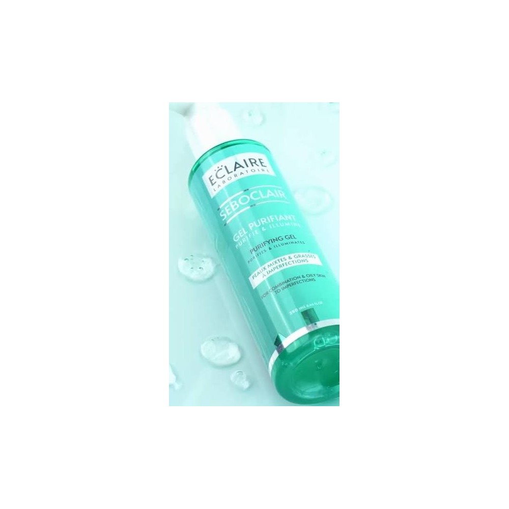 ECLAIRE GEL NETTOYANT PURIFIANT PEAUX MIXTES ET GRASSES 250ML