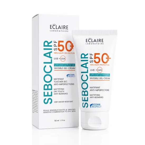 ECLAIRE SEBOCLAIR - ECRAN INVISIBLE SPF50+ PEAU MIXTE A GRASSE 50ML