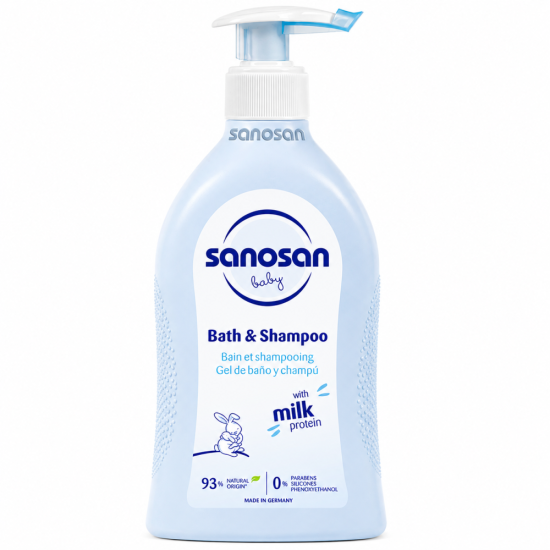SANOSAN BABY - BATH & SHAMPOO 500ML
