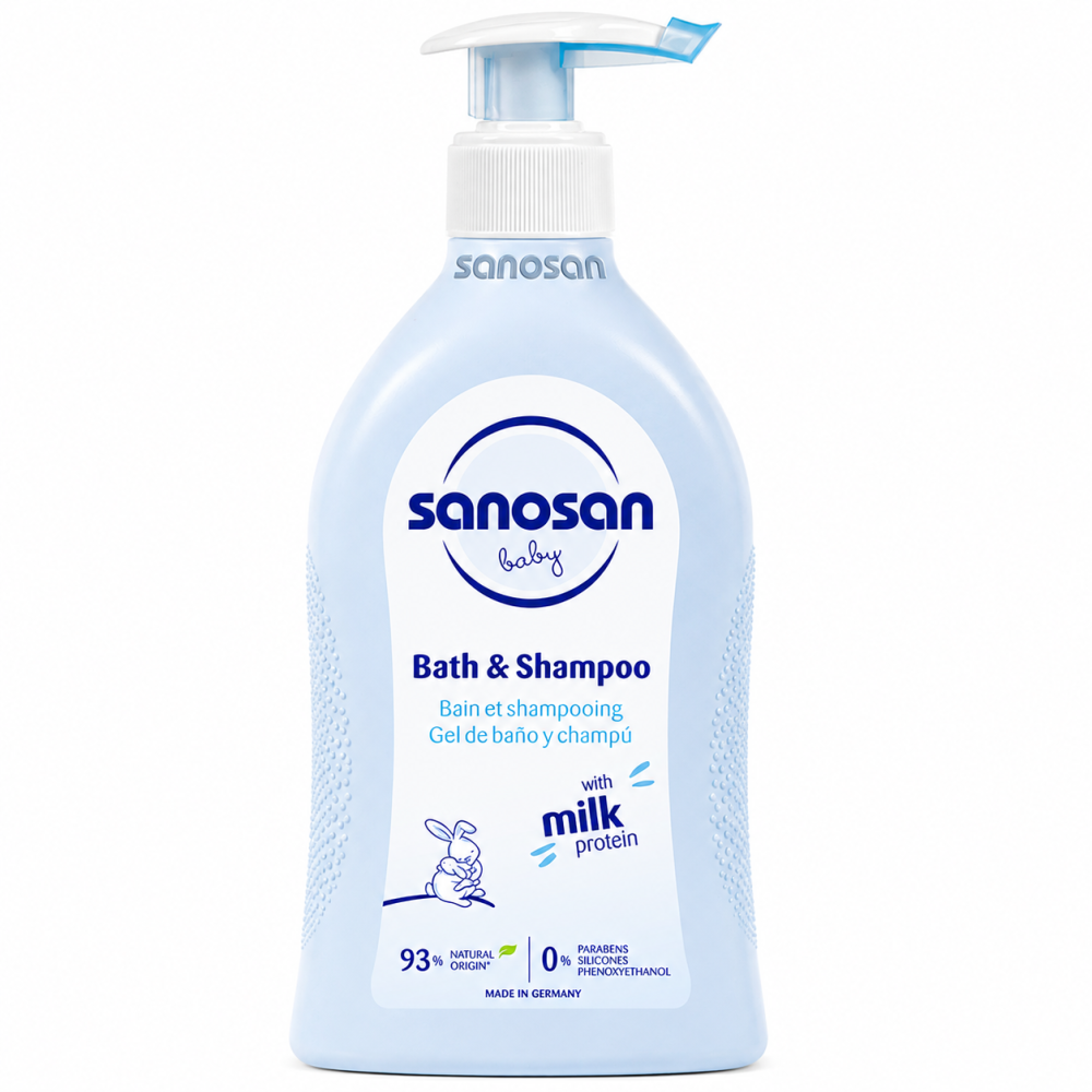SANOSAN BABY - BATH & SHAMPOO 500ML