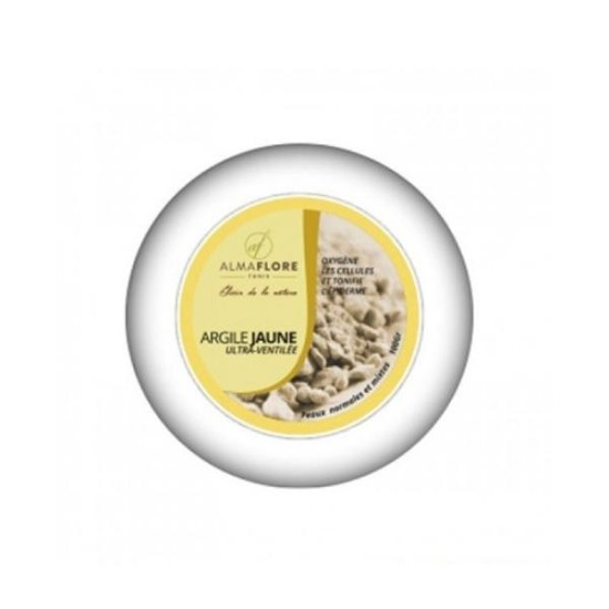ALMAFLORE Argile Jaune - Peaux Sensibles et Matures