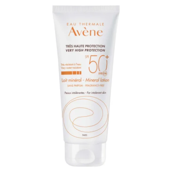 AVENE SOLAIRE LAIT MINERAL TRES HAUTE PROTECTION SPF50+ 100ML