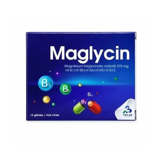 MAGLYCIN - TROUBLES NEURO-PSYCHIQUE MODÉRÉS 375 MG 15 GÉLULES