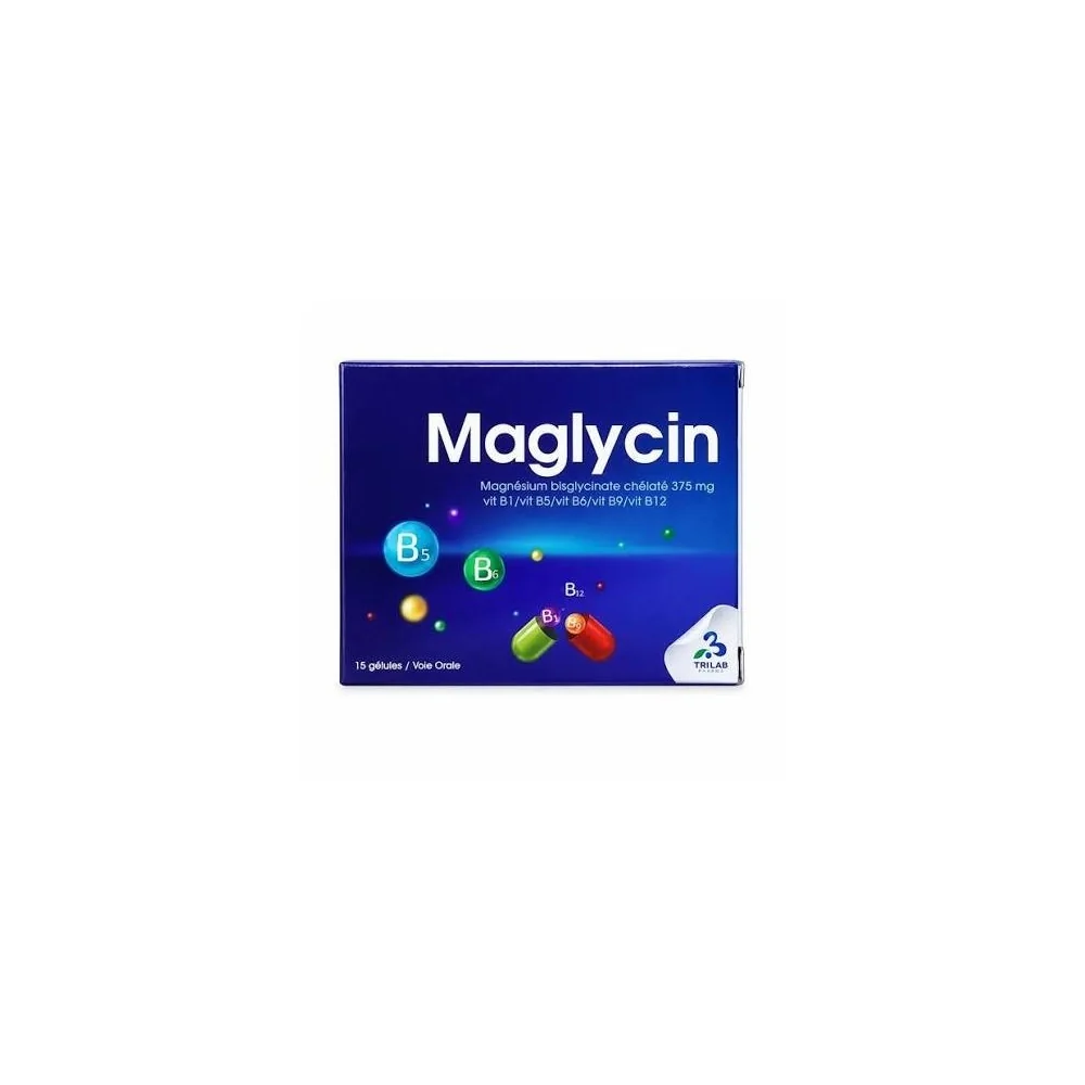 MAGLYCIN - TROUBLES NEURO-PSYCHIQUE MODÉRÉS 375 MG 15 GÉLULES