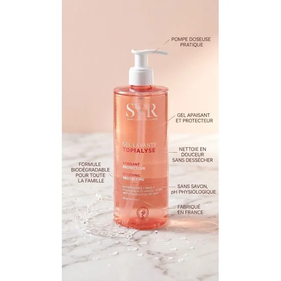 SVR TOPIALYSE GEL LAVANT FLACON POMPE 1L